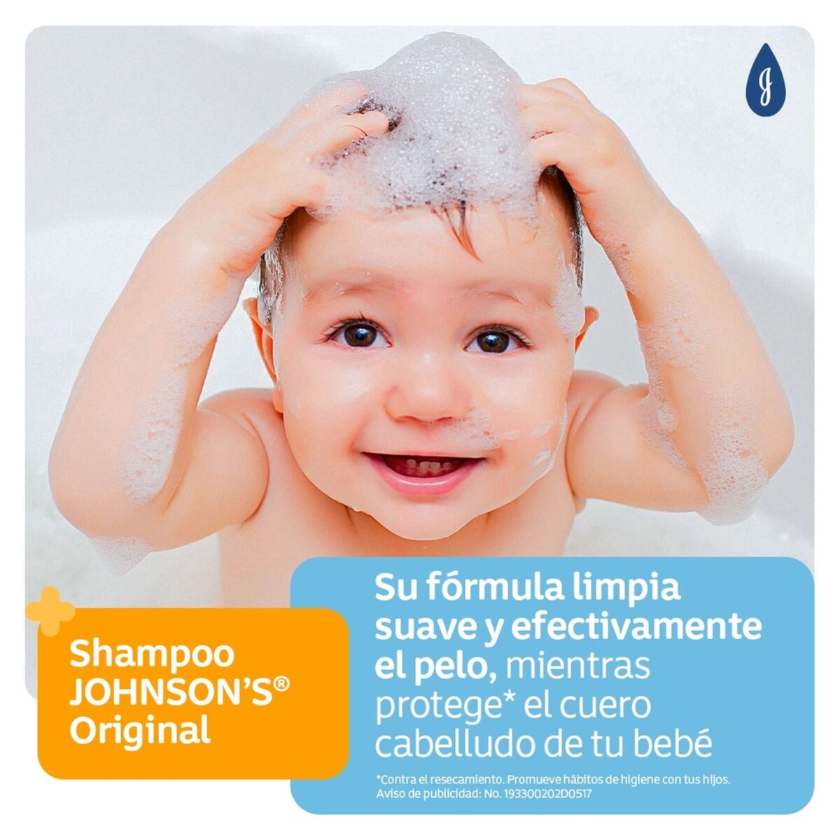 Johnson's Baby Shampoo Original, 200ml : : Belleza